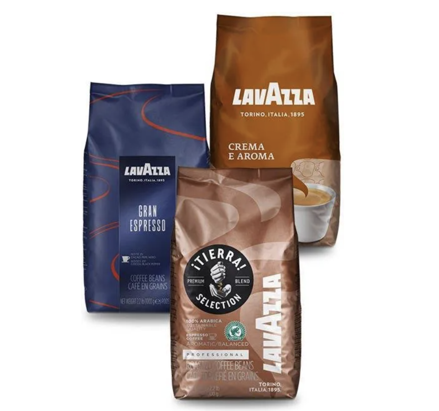 Lavazza, coffee set, 3 × 1 kg